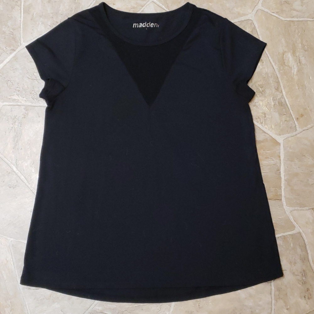 Womens madden black tee large